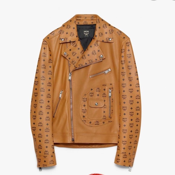 MCM Jackets & Coats Mens Mcm Leather Biker Jacket Size Xxl Poshmark